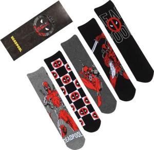 Deadpool - Marvel Socken - Logo And Pose - S-M bis L-XL - Größe S-M - multicolor - Lizenzierter Fanartikel