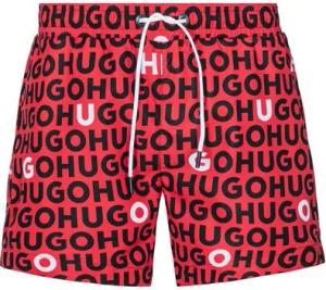 HUGO Badehose TORTUGA mit Allover-Logoschriftzug