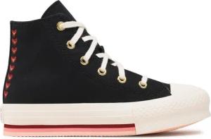 Converse Sneakers aus Stoff Chuck Taylor All Star Eva Lift Hi A04953C Schwarz