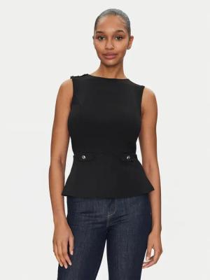 Guess Bluse W5GP54 KCBO2 Schwarz Regular Fit