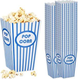 relaxdays Snackschale Popcorntüten 48er Set, Pappe