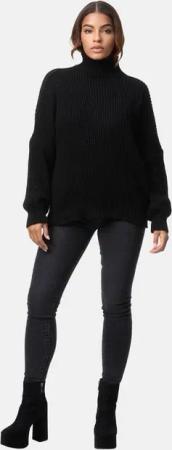 Elara Strickpullover Elara Damen Strickpullover Hoherkragen (1-tlg)