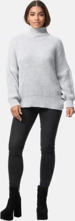 Elara Strickpullover Elara Damen Strickpullover Hoherkragen (1-tlg)