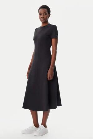Tommy Hilfiger Kleid für den Alltag WW0WW44547 Schwarz Regular Fit