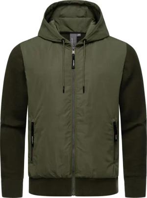 Ragwear Outdoorjacke "Ronel", mit Kapuze, Leichte Herren Jacke mit weichen Strickärmeln