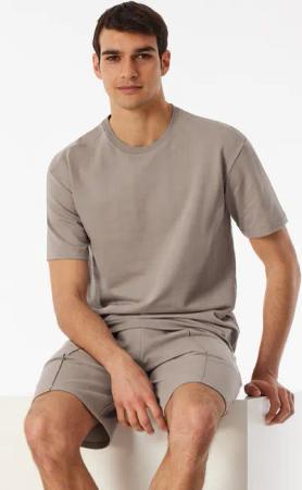 Shirt kurzarm Sweat-Qualität clay - Mix+Relax 52