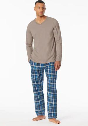 Shirt langarm V-Ausschnitt clay - Mix+Relax 56