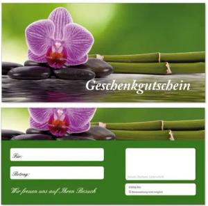 LYSCO Geschenkkarte Geschenkgutscheine Orchidee, Postkartenkarton, zweiseitig bedruckt