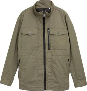 TOM TAILOR Herren Plus Size - Fieldjacket aus Baumwolle, grün, Uni, Gr. 3XL