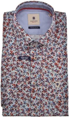 Hatico Kurzarmhemd – Casual- und Businesshemd – Regular-Fit mit Print