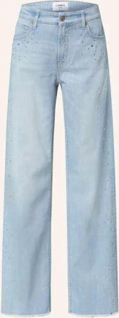 CAMBIO Straight Jeans AIMEE mit Schmucksteinen