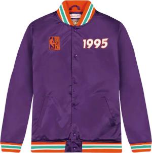 Mitchell And Ness NBA 1995 All Star Satin Jacke Lila