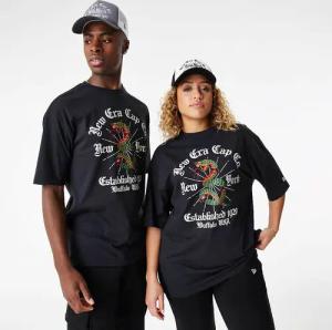 New Era New York Oversized T-shirt Schwarz