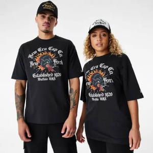 New Era Branded New York Graphic T-shirt Schwarz