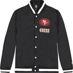 New Era NFL San Francisco 49ers Logo Varsityt Jacke Schwarz
