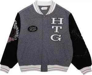 Honor The Gift Letterman Jacke Grau