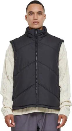 Urban Classic Arrow Puffer Weste Jacke Schwarz
