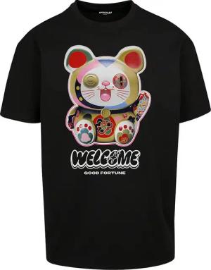 Mister Tee Welcome Cat Oversized T-shirt Schwarz