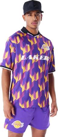 New Era NBA Los Angeles Lakers Soccer Trikot Lila