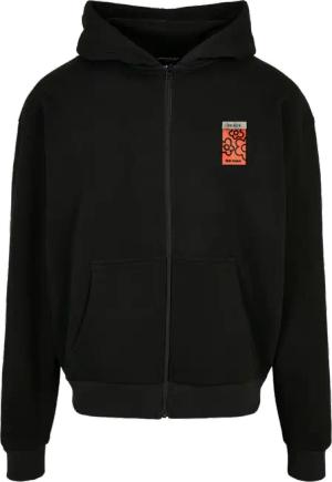 Mister Tee Peace Oversize Fullzip Hoody Schwarz