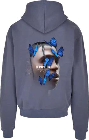 Mister Tee Le Papilloversized Hoody Blau