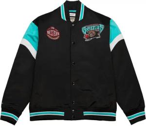 Mitchell And Ness NBA Vancouver Grizzlies Satin Jacke Schwarz