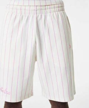 New Era Pinstripe Short Weiss