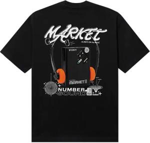 Market Audioman T-shirt Schwarz