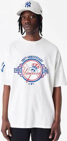New Era New York Yankees MLB Anniversary Oversized T-shirt Weiß
