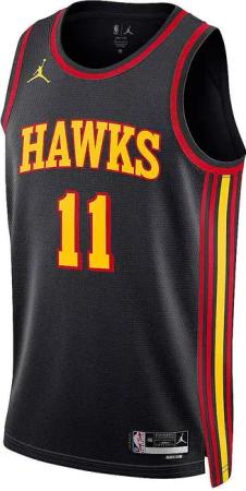 Nike NBA Atlanta Hawks Trae Young Dri-fit Statement Swingman T-shirt Schwarz 0