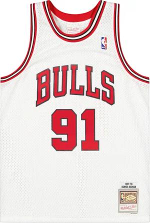 Mitchell And Ness Chicago Bulls 1997-1998 Swingman Dennis Rodmann Trikot Weiß