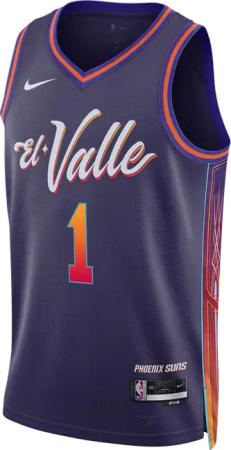 Nike NBA Phoenix Suns Devin Booker Dri-fit City Edition Swingman Trikot Schwarz F537