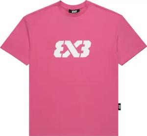 3x3 Logo T-shirt Damen Rosa