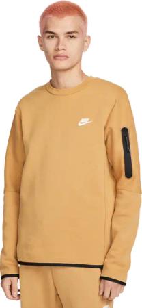 Nike Tech Fleece Crew Sweatshirt Gold F722
