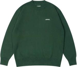 Ballaholic Logo Cotton Knit Sweatshirt Grün