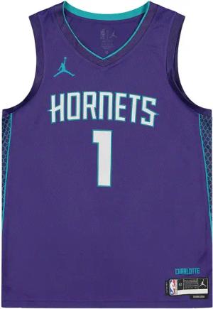 Nike NBA Charlotte Hornets Lamelo Ball Dri-fit Statement Swingman Trikot Lila F567