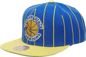 Mitchell And Ness NBA Golden State Warriors Patch Snapback Cap Blau