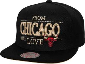 Mitchell And Ness NBA Chicago Bulls Love Snapback Cap Schwarz