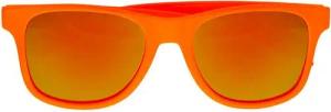 Widmann S.r.l. Kostüm 80er Jahre Brille - Neon Orange, Revo Gläser