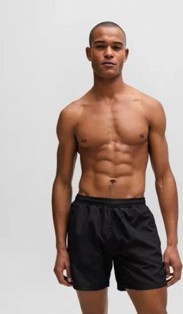 BOSS Badeshorts Dolphin mit seitlichem Kontraststreifen