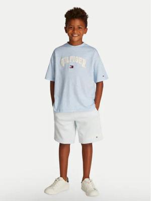 Tommy Hilfiger T-Shirt Varsity KB0KB09533 D Himmelblau Regular Fit