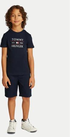 Tommy Hilfiger T-Shirt KB0KB09538 D Dunkelblau Regular Fit