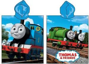 Thomas & Friends Kapuzenhandtuch Thomas & Friends, Thomas die Lokomotive Badeponcho, Frottee (1-St)