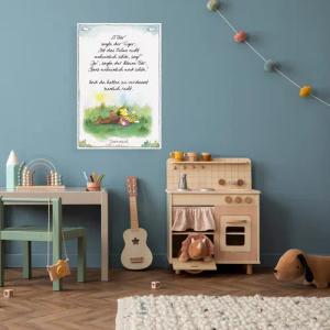LuckyLinde Leinwandbild "Der kleine Tiger und der kleine Bär - JANOSCH Zitat", Tiere-Tiger-Teddy-Schriftzug-Sprüche-Liebessprüche-little star-Motivationsbilder-Natur-Ente-Enten-Figuren-Filmfiguren-Bär-Bären, (1 St.), Exklusive JANOSCH Kindermotive