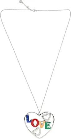 COLLEZIONE ALESSANDRO Kette mit Anhänger "HeartBeat", in Herz Form mit Love Schriftzug