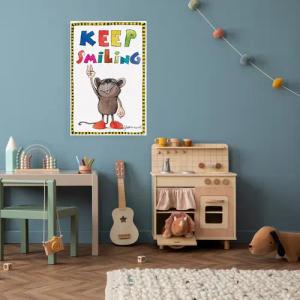 LuckyLinde Leinwandbild "Die kleine Maus", Tiere-Mäuse-Sport-Schriftzug-Sprüche-little star-Motivationsbilder-Figuren-Filmfiguren, (1 St.), Exklusive JANOSCH Kindermotive