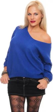 Mississhop V-Ausschnitt-Pullover Damen Strick Pullover Sweatshirt Pulli 3011