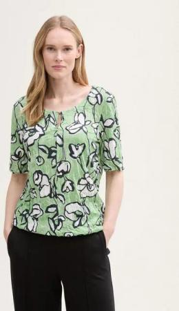 TOM TAILOR T-Shirt Crinkle Blusenshirt