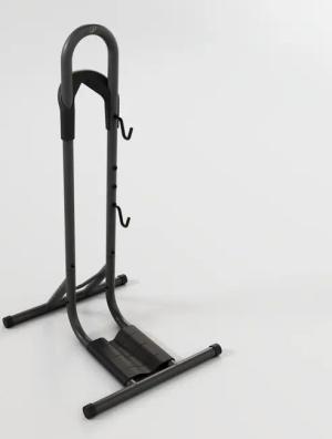 Bodenständer 1 Fahrrad 2-in-1 schwarz