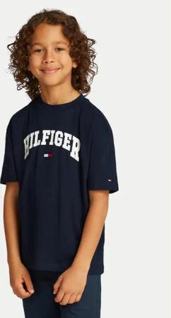 Tommy Hilfiger T-Shirt Varsity KB0KB09533 Dunkelblau Regular Fit